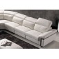 Canapé d'angle relax en cuir buffle italien de luxe RELAXINO, blanc, angle gauche, 7/8 places Canapé d'angle relax en cuir buffle italien de luxe RELAXINO, blanc, angle gauche, 7/8 places