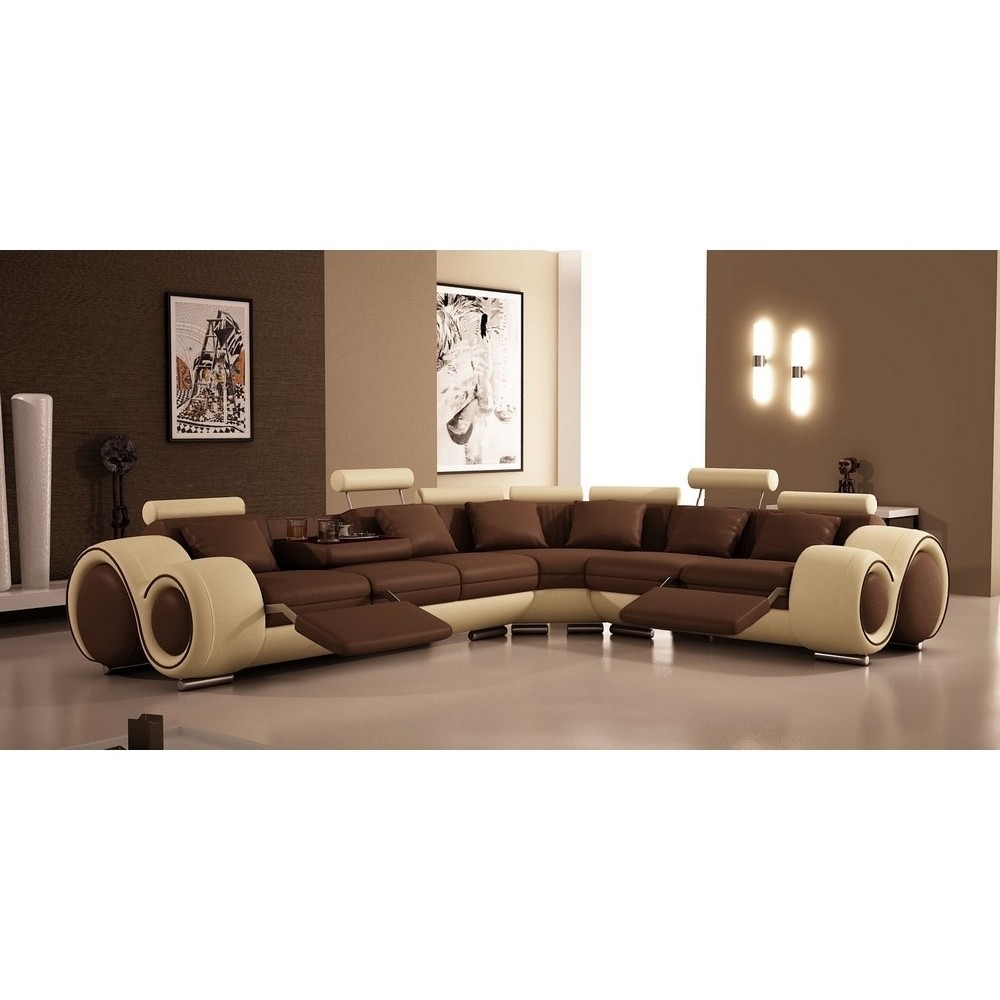 Fabrication personnalisée sur demande du client Canapé d'angle en 100% tout cuir prestige luxe italien 7 places EXCELIA, CHOCOLA Fabrication personnalisée sur demande du client Canapé d'angle en 100% tout cuir prestige luxe italien 7 places EXCELIA, CHOCOLA