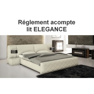 PAIEMENT pour la commande de lit n°JK1U06011651 lit ELEGANCE en 100% tout cuir, écru, 180x200.