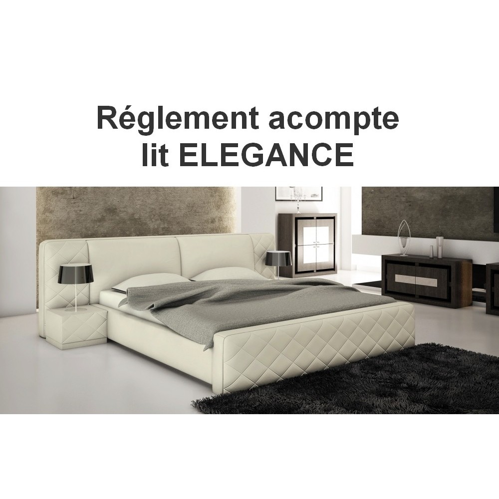 PAIEMENT pour la commande de lit n°JK1U06011651 lit ELEGANCE en 100% tout cuir, écru, 180x200. PAIEMENT pour la commande de lit n°JK1U06011651 lit ELEGANCE en 100% tout cuir, écru, 180x200.