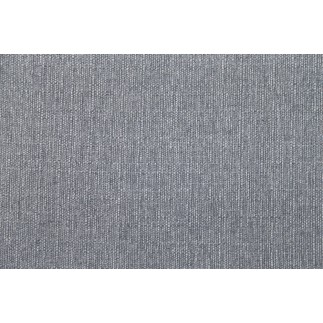Canapé d'angle panoramique en tissu de qualité 6/7 places BOSTAR, gris clair avec méridienne, angle gauche et méridienne à droit