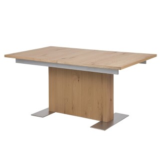 Table à manger avec rallonge chêne sauvage, BRIXA