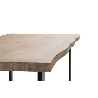 Table à manger scandinave, bois accacia, CANNES