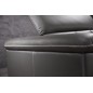 Canapé d'angle en cuir de buffle italien de luxe 5/6 places, VIDA, noir, angle droit Canapé d'angle en cuir de buffle italien de luxe 5/6 places, VIDA, noir, angle droit