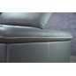 Canapé d'angle en cuir de buffle italien de luxe 5/6 places VIDA, gris foncé, angle gauche Canapé d'angle en cuir de buffle italien de luxe 5/6 places VIDA, gris foncé, angle gauche