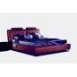 Lit en cuir italien de luxe LIVOURNE 160x200, chocolat Lit en cuir italien de luxe LIVOURNE 160x200, chocolat
