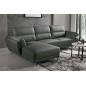 Canapé d'angle de luxe 5 places COSTA, coloris gris foncé, angle gauche Canapé d'angle de luxe 5 places COSTA, coloris gris foncé, angle gauche