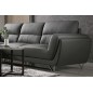Canapé d'angle de luxe 5 places COSTA, coloris gris foncé, angle gauche Canapé d'angle de luxe 5 places COSTA, coloris gris foncé, angle gauche