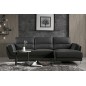 Canapé d'angle de luxe 5 places COSTA, noir, angle droit Canapé d'angle de luxe 5 places COSTA, noir, angle droit