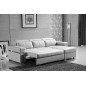 Canapé d'angle convertible 5 places, ALLUSION, couleur blanc, angle droit Canapé d'angle convertible 5 places, ALLUSION, couleur blanc, angle droit