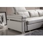 Canapé d'angle convertible 5 places, ALLUSION, couleur blanc, angle droit Canapé d'angle convertible 5 places, ALLUSION, couleur blanc, angle droit