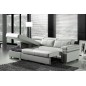 Canapé d'angle convertible 5 places, ALLUSION, blanc, angle gauche Canapé d'angle convertible 5 places, ALLUSION, blanc, angle gauche