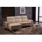 Canapé d'angle relax de luxe 5 places BRINDA, beige, angle gauche