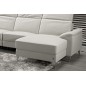 Canapé d'angle relax de luxe 5 places BRINDA, blanc, angle droit Canapé d'angle relax de luxe 5 places BRINDA, blanc, angle droit