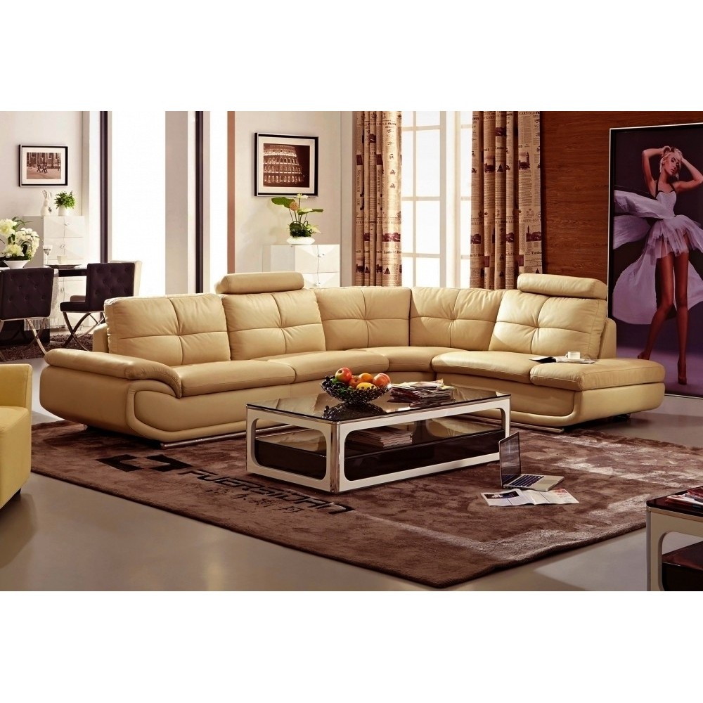 Canapé d'angle, qualité luxe 6/7 places BELLASTAR, coloris beige, angle droit Canapé d'angle, qualité luxe 6/7 places BELLASTAR, coloris beige, angle droit