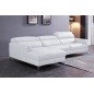 Canapé d'angle de luxe, 5 places ARGO blanc, angle gauche Canapé d'angle de luxe, 5 places ARGO blanc, angle gauche