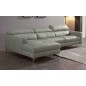 Canapé d'angle de luxe, 5 places ARGO, gris clair, angle gauche Canapé d'angle de luxe, 5 places ARGO, gris clair, angle gauche