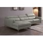 Canapé d'angle de luxe, 5 places ARGO, gris clair, angle gauche Canapé d'angle de luxe, 5 places ARGO, gris clair, angle gauche
