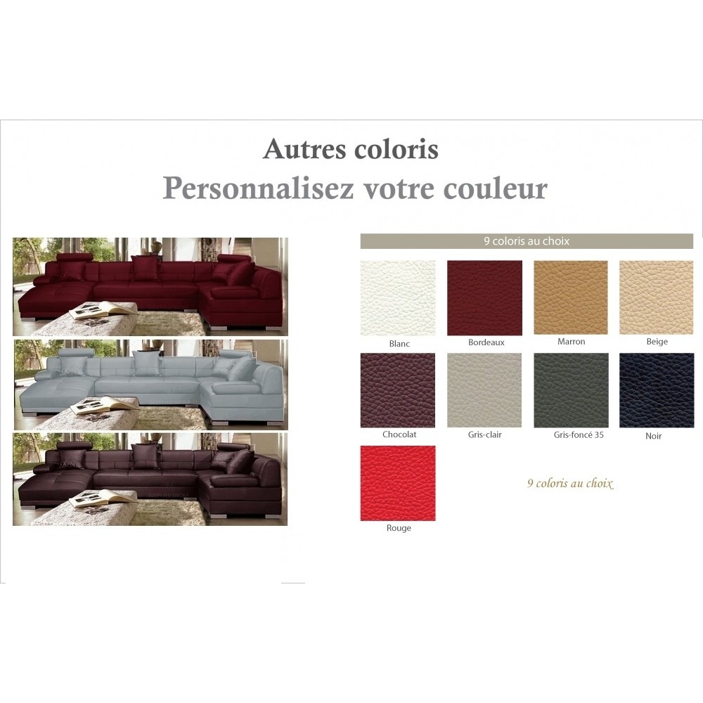 Canapé d'angle 8 places NAPO, couleur personnalisée, angle droit Canapé d'angle 8 places NAPO, couleur personnalisée, angle droit