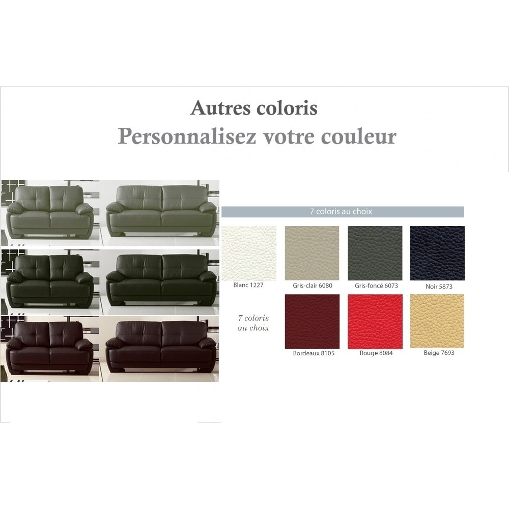 Ensemble composé d'un canapé 3 places et d'un canapé 2 places. LEANI, couleur personnalisée Ensemble composé d'un canapé 3 places et d'un canapé 2 places. LEANI, couleur personnalisée