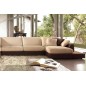Canapé d'angle LOFT en tissu haut de gamme, beige et chocolat, angle gauche, 8 places Canapé d'angle LOFT en tissu haut de gamme, beige et chocolat, angle gauche, 8 places