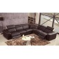 Canapé d'angle double relax électrique en cuir de buffle italien de luxe 7/8 places BESTRELAX, chocolat et beige, angle droit, Canapé d'angle double relax électrique en cuir de buffle italien de luxe 7/8 places BESTRELAX, chocolat et beige, angle droit,