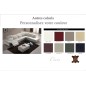 Commande spéciale personnalisée sur demande du client Canapé d'angle relax en cuir buffle italien de luxe RELAXINO avec une assi
