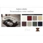 - Commande spéciale personnalisée sur demande du client Canapé d'angle relax en cuir buffle italien de luxe RELAXINO avec une as