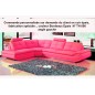 COMMANDE PERSONNALISEE SUR DEMANDE DU CLIENT MR DIVINYI FRANCISC Canapé d'angle en cuir buffle EPAIS italien de luxe 6/7 places