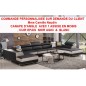 COMMANDE PERSONNALISEE SUR MESURE SUR DEMANDE DU CLIENT Mme Camille Naudin Canapé d'angle en cuir buffle épais italien de luxe 8