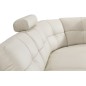 Canapé d'angle en cuir buffle italien de luxe 6/7 places BELLALIGNA, blanc, angle droit Canapé d'angle en cuir buffle italien de luxe 6/7 places BELLALIGNA, blanc, angle droit