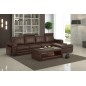 Canapé d'angle BELAGIO en cuir haut de gamme italien vachette Vénésetti Cuir Prestige luxe Chocolat Angle idem photo (angle droi Canapé d'angle BELAGIO en cuir haut de gamme italien vachette Vénésetti Cuir Prestige luxe Chocolat Angle idem photo (angle droi