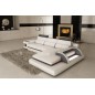 Canapé d'angle 6 places IBIZA, coloris blanc et gris foncé, angle droit Canapé d'angle 6 places IBIZA, coloris blanc et gris foncé, angle droit