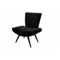 Chaise MAXOU en tissu, noire Chaise MAXOU en tissu, noire