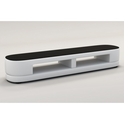 Meuble TV design STARO. Très joli modèle aux lignes tendances blanc
