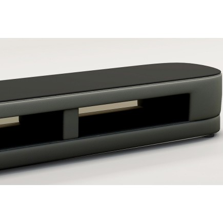 Meuble TV design STARO. Très joli modèle aux lignes tendances gris foncé