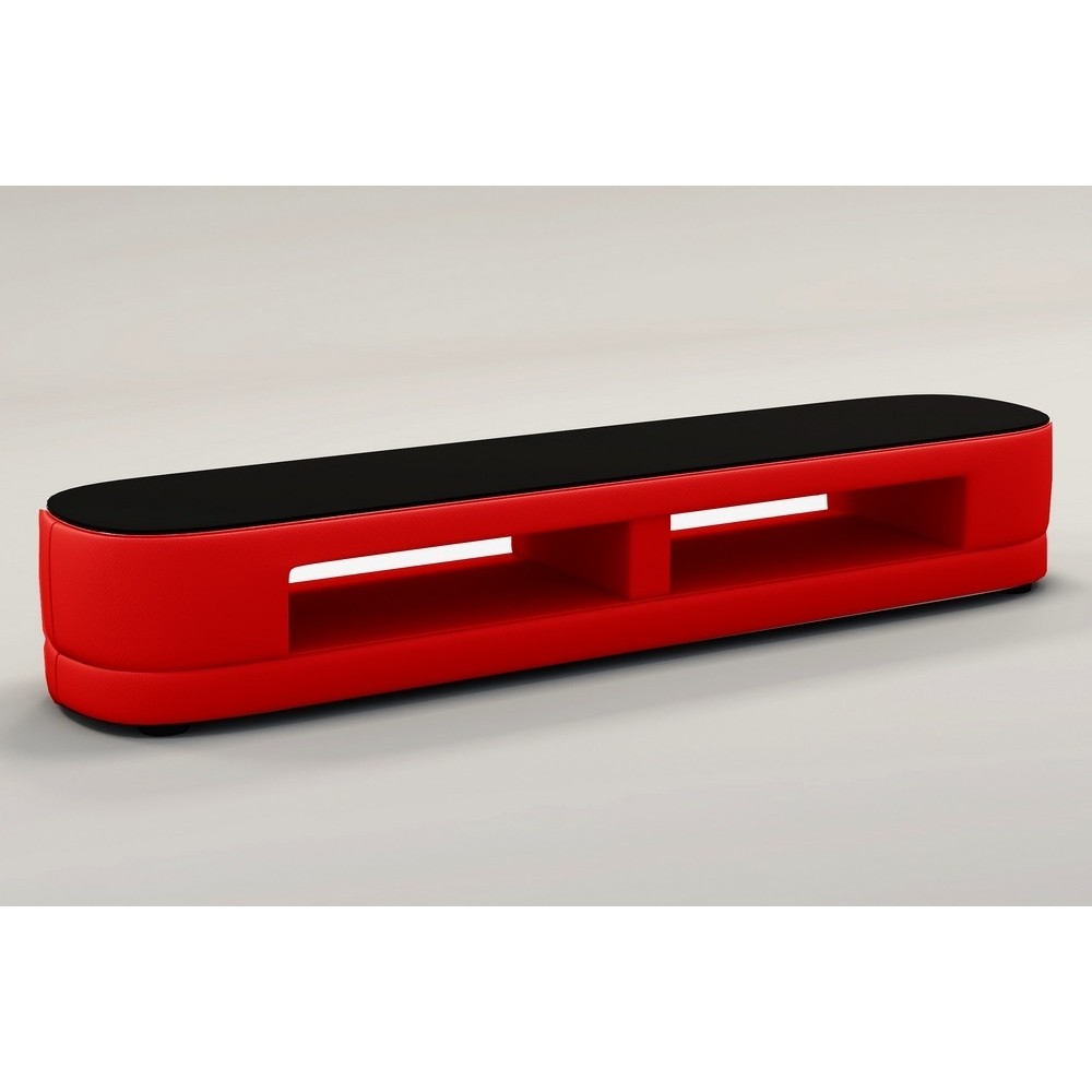 Meuble TV design STARO. Très joli modèle aux lignes tendances rouge Meuble TV design STARO. Très joli modèle aux lignes tendances rouge