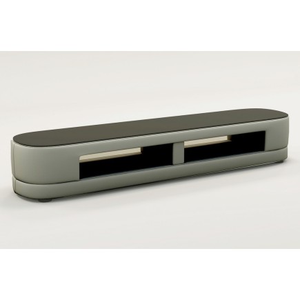 Meuble TV design STARO. Très joli modèle aux lignes tendances gris clair