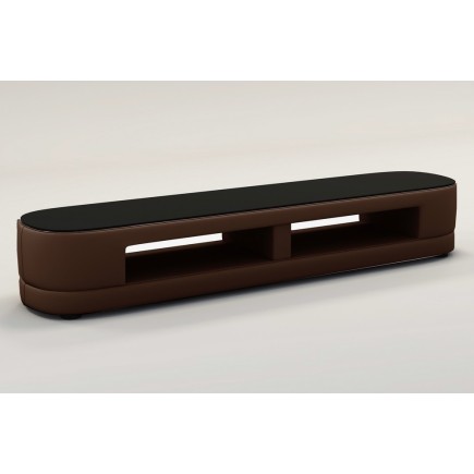 Meuble TV design STARO. Très joli modèle aux lignes tendances chocolat