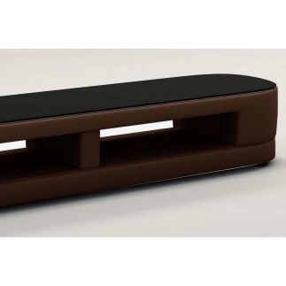 Meuble TV design STARO. Très joli modèle aux lignes tendances chocolat