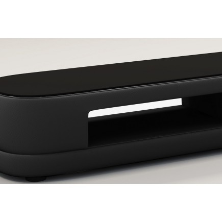 Meuble TV design STARO. Très joli modèle aux lignes tendances noir
