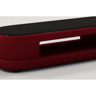 Meuble TV design STARO. Très joli modèle aux lignes tendances bordeaux