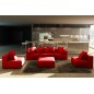 Canapé modulable COMBINO CUIR PRESTIGE LUXE, ROUGE Canapé modulable COMBINO CUIR PRESTIGE LUXE, ROUGE