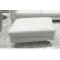 pouf Armano en cuir de buffle de luxe, coloris BEIGE