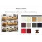 1er paiement commande de : Canapé d'angle en cuir italien 7/8 places star, couleur personnalisée, beige et choco