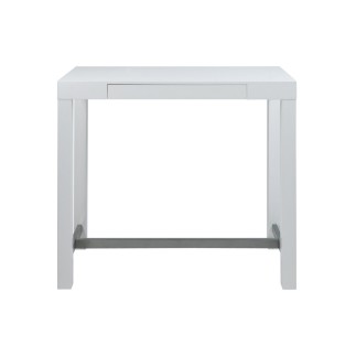 Très belle table en bois laqué blanc, ANGELINA