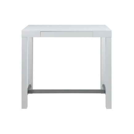 Très belle table en bois laqué blanc, ANGELINA