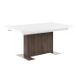 Très jolie table avec rallonge, BRICA, très brillante, extérieur recouvert d’une feuille en noyer Très jolie table avec rallonge, BRICA, très brillante, extérieur recouvert d’une feuille en noyer