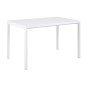 Table à manger avec rallonge Brita, haute, dessus blanc, table laquée brillante Table à manger avec rallonge Brita, haute, dessus blanc, table laquée brillante