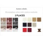 Canapé OXFORD 2 places en cuir luxe italien vachette, couleur personnalisée Canapé OXFORD 2 places en cuir luxe italien vachette, couleur personnalisée